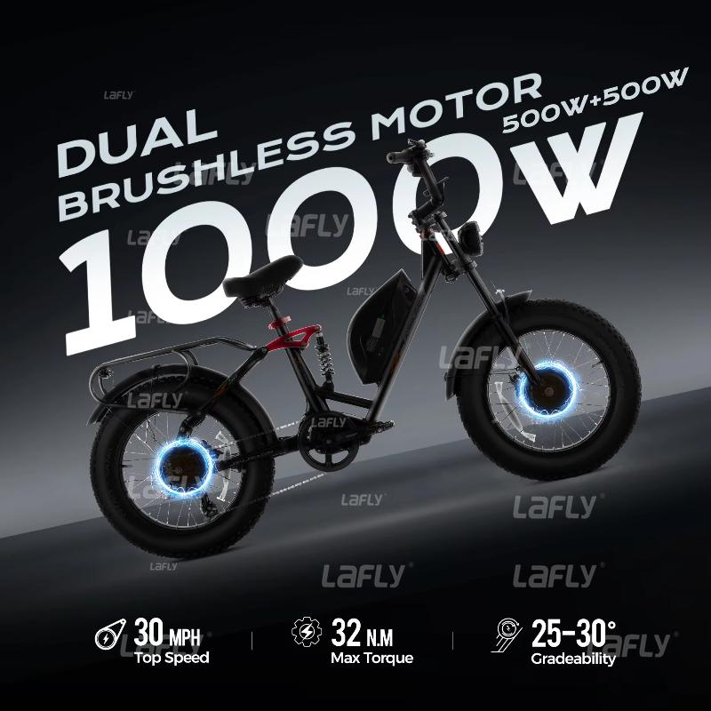 2025 NEW LUNA 1000w electric bike 85N-m torque 48v 15ah battery Color LCD Display 20*4.0 inch fat tires commuting electric bike