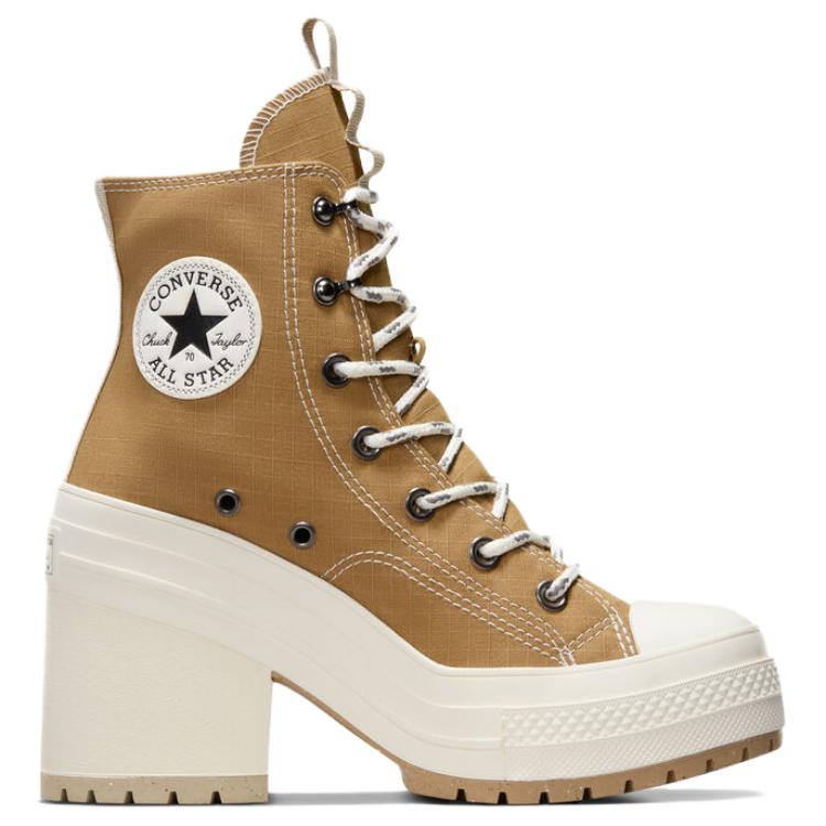 Converse Chuck 70 De Luxe Heel High Utility - Trek Tan Women Sneakers Nutty-Granola Egret A06437C