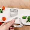 Heart Shaped Perforated Tart Rings With Hole Stainless Steel Tart Bottom Tower Fruit Pie Quiches Cake Ring Mousse Baking Mold