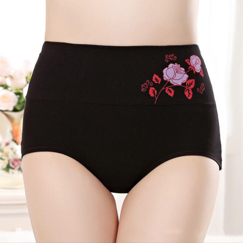 Women's Sexy Lace Panties High Waist Seamless Cotton Underwear Briefs Knickers Underpants