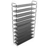 VidaXL Shoe Rack with 10 Shelves Metal and Non-woven Fabric Black