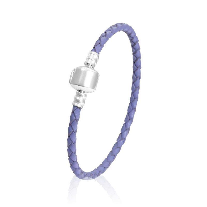 Модный Унисекс Плетеный Кожаный Браслет с Надежной Магнитной Застежкой из Титановой Стали