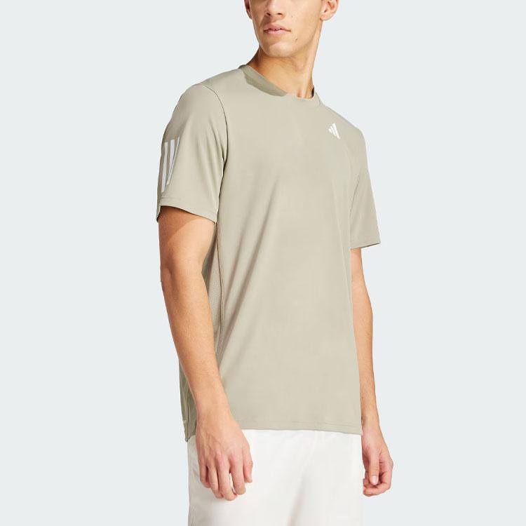 Adidas T Shirt Men's Pebble Silver Gray IY3217