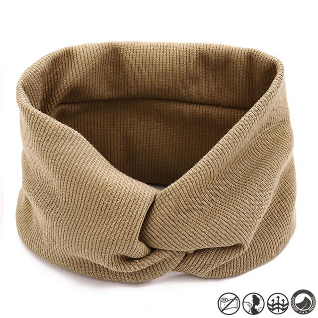 13 цветов, хлопковая повязка на голову, женская удобная повязка на голову, эластичные ленты для волос с узлом, аксессуары для волос с крестом