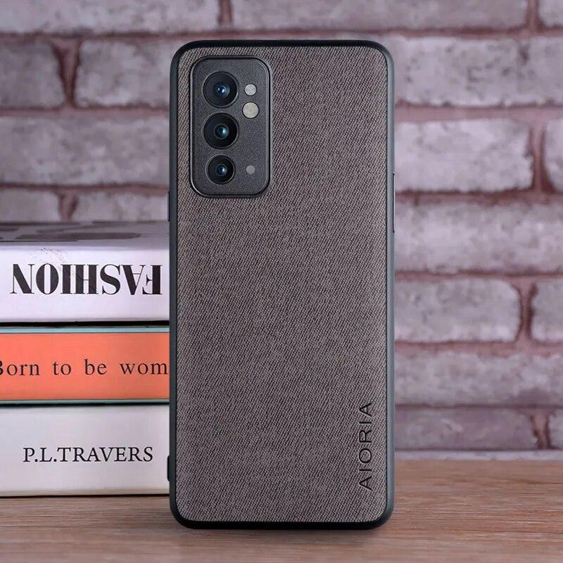 Чехол для Oneplus 9RT 9R, чехол, роскошный текстильный кожаный чехол, мягкий ТПУ, жесткий чехол для телефона для oneplus 9rt, чехол Funda