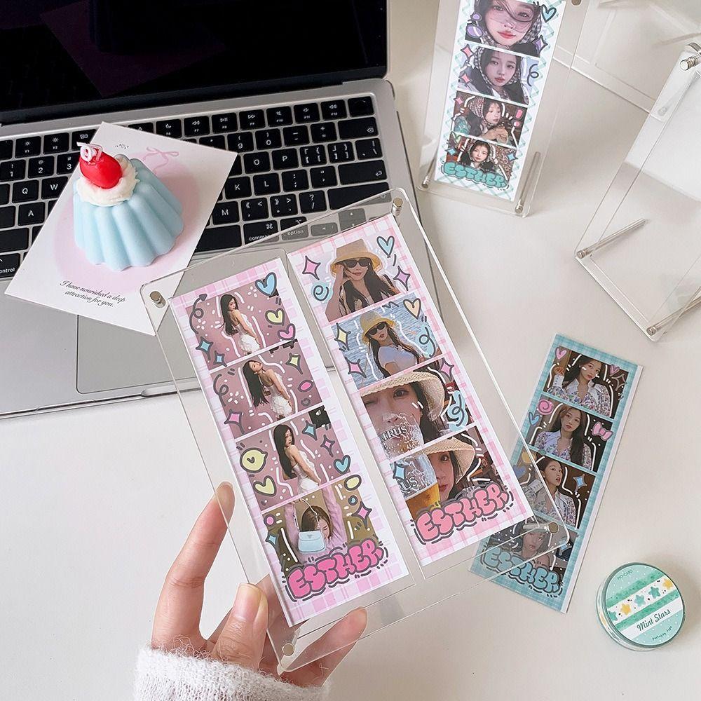 Acrylic Photocard Stand Clear Photo Protector Holder High Quality Picture Frame Life Four Cut