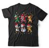 Dabbing Santa T Shirt Unisex and Kids Elf Rudolph Reindeer Snowman Penguin Funny
