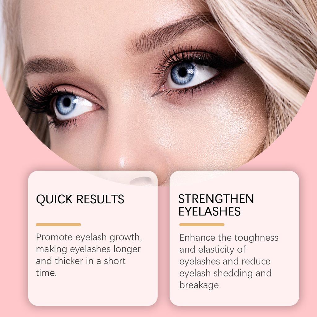 EELHOE Eyelash Growth Serum 3ml Gentle Care Nourishes Eye Area and Lashes Conditioning Serum