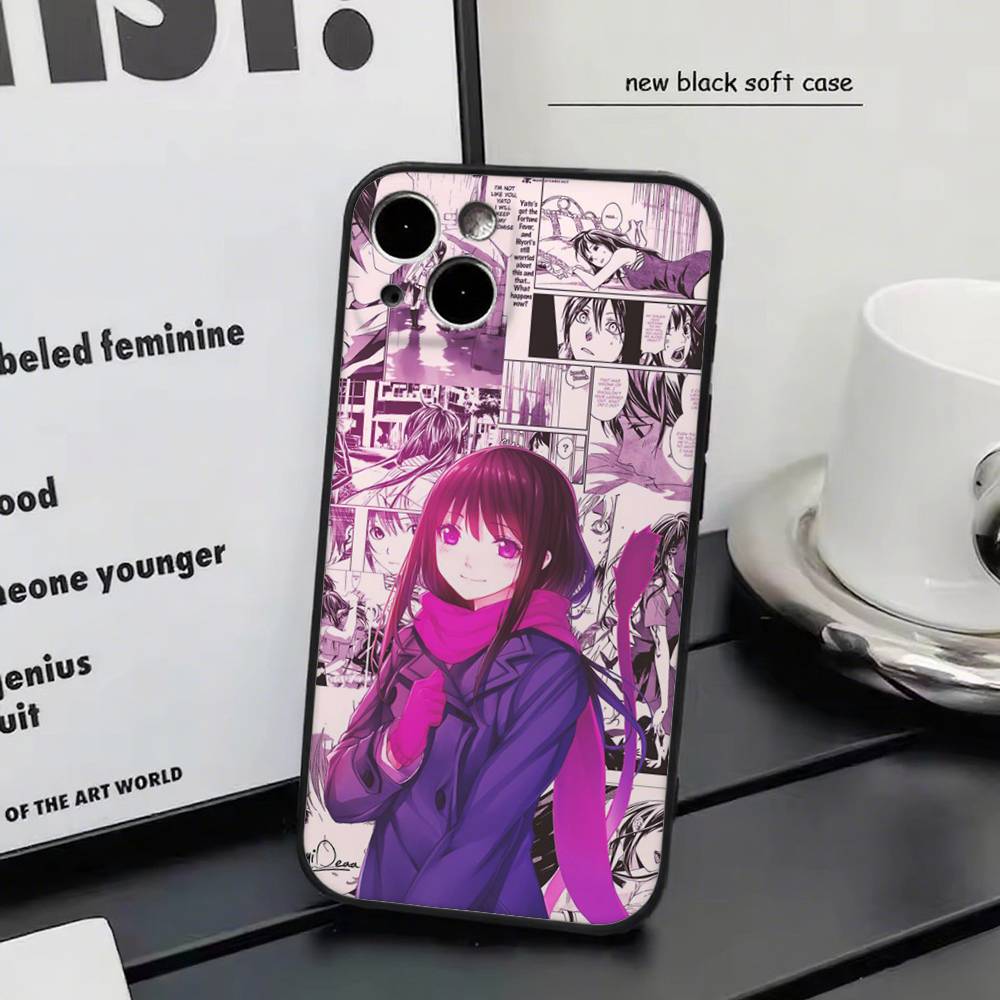 Noragami Для iPhone 17 air 16 15 14 13 12 11 Pro Черный Мягкий Чехол для Телефона