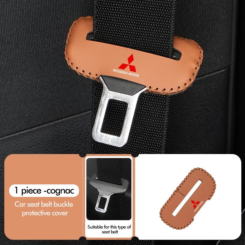 wszm6 Anti-noise Seatbelt Buckle Protection Sleeve Car Accessories for Mitsubishi ASX Triton Outlander Sport Pajero Montero Lancer 10