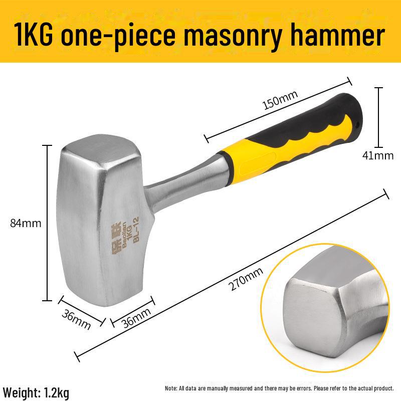 Compact Multifunctional Hammer: Claw, Woodworking, Nailing, Safety & Nail-Pulling Tool