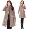 2024 зимняя экологически чистая датская норковая шуба женская средняя и длинная 40-60 лет среднего возраста теплое утолщенное высококачественное пальто