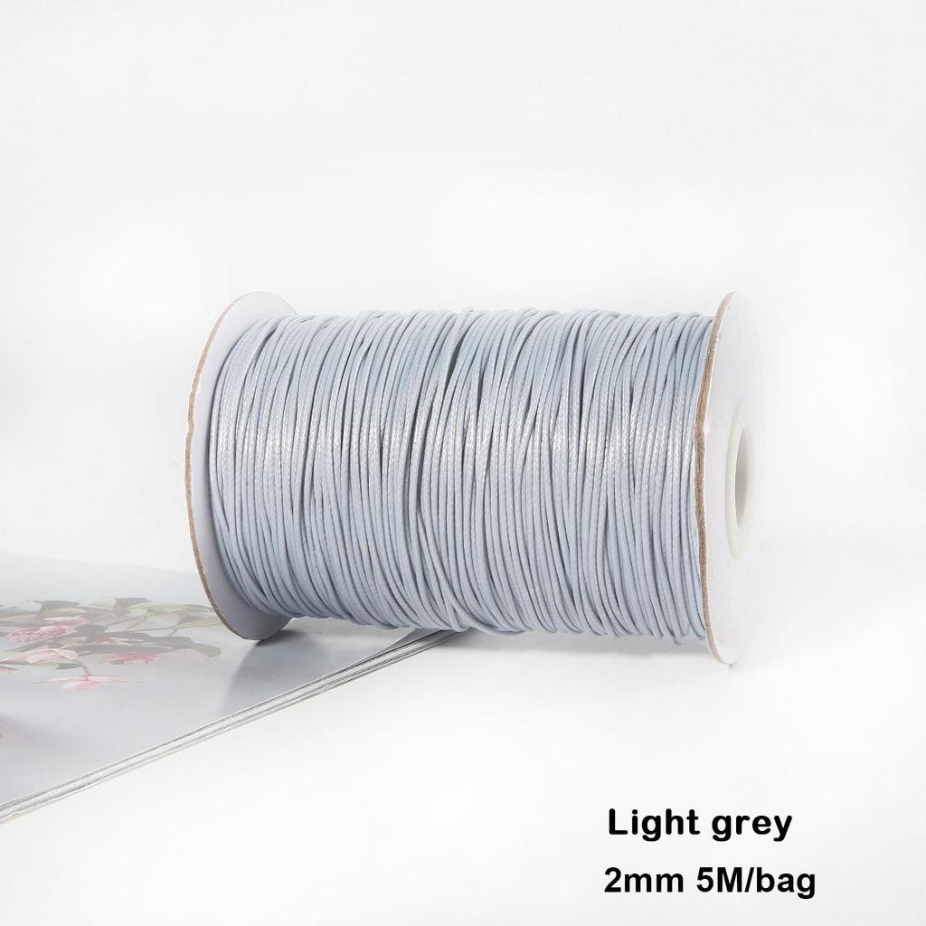 Разноцветные вощеные хлопковые шнуры для макраме, ювелирные бусины, изготовление ювелирных изделий своими руками