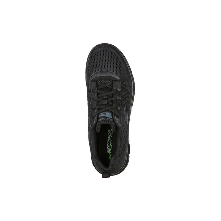 Skechers Track-Moulton Сетчатая ткань Спортивные Простые Низкие Повседневные Кроссовки Мужские Кроссовки Черный 232081-BBK