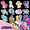 50pcs My Little Pony Stickers Pvc Waterproof Skateboard Suitcase Guitar Decals