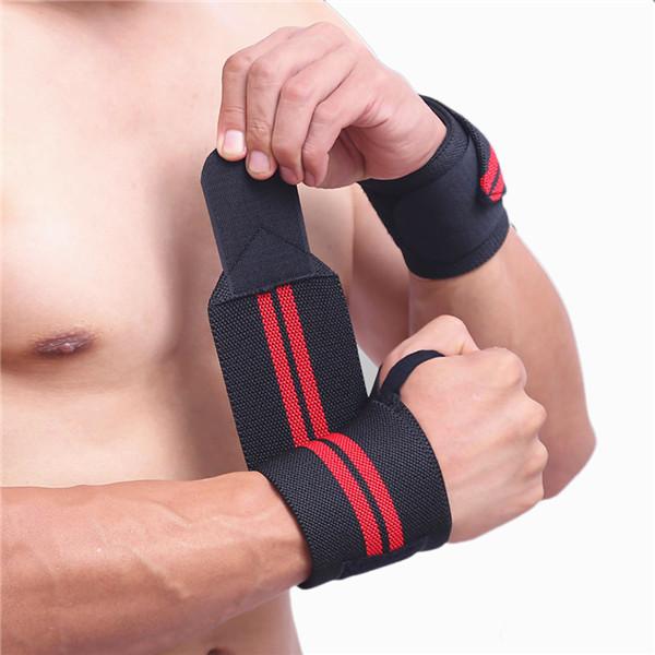 Adjustable Wristband Elastic Wrist Wraps Bandages For Weightlifting Powerlifting Breathable Wrist Support 4 Colors