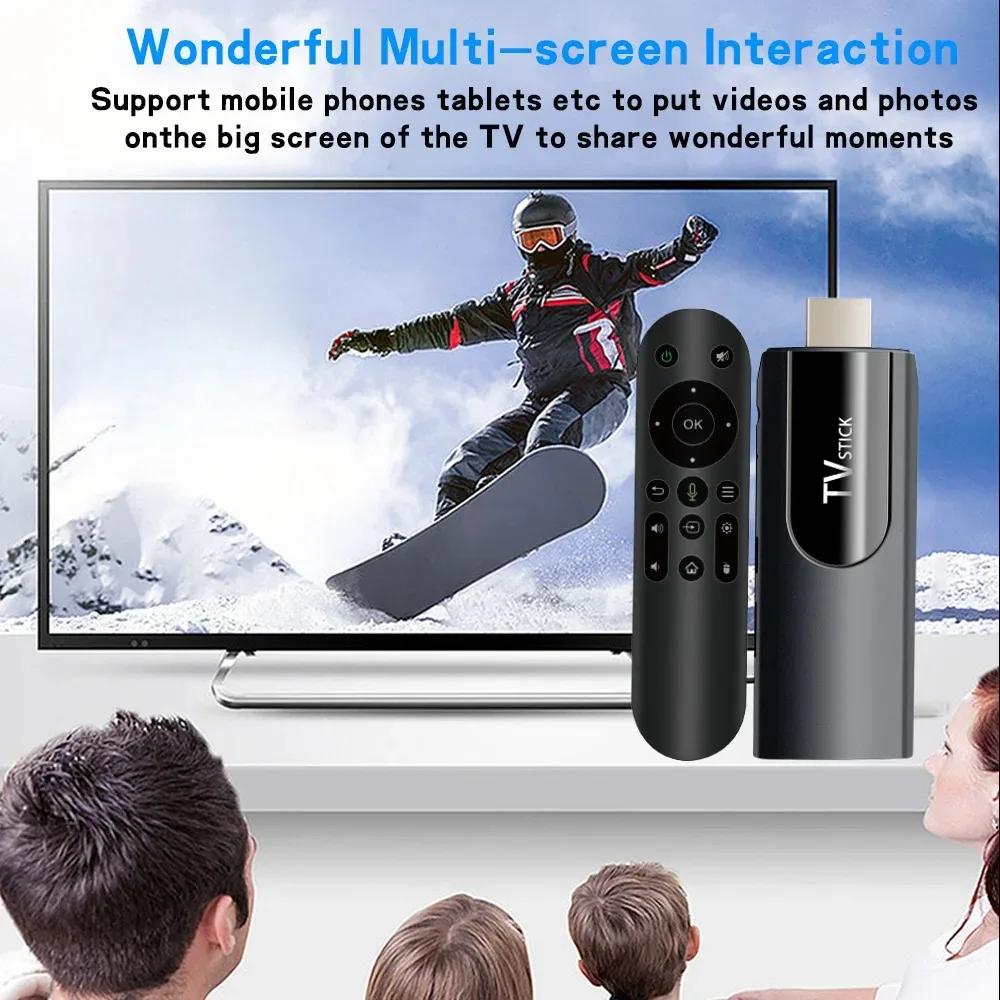 MX10 WIFI ATV 2.4G 5.8G Mini TV Stick Android13.0 Allwinner H618 HDR10+ 3D Поддержка 4K Видео BT Голосовой пульт дистанционного управления Smart TV Stick