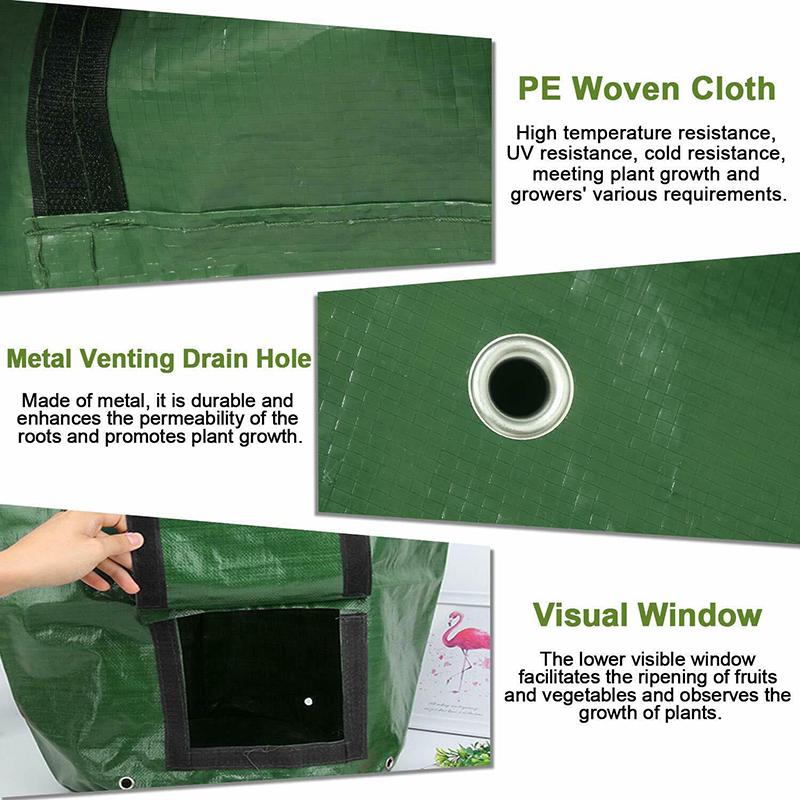 Картофель посадки 3/5/7/10 галлонов выращивает сумки водостойкий PE сад овощной плантатор