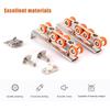 2 PCS Easy To Use Sliding Door Kit External Rail Sliding Casters  Wide Applications