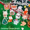 Christmas Cartoon Acrylic Brooch - Cute Badge for Clothes, Decorations, and Gifts