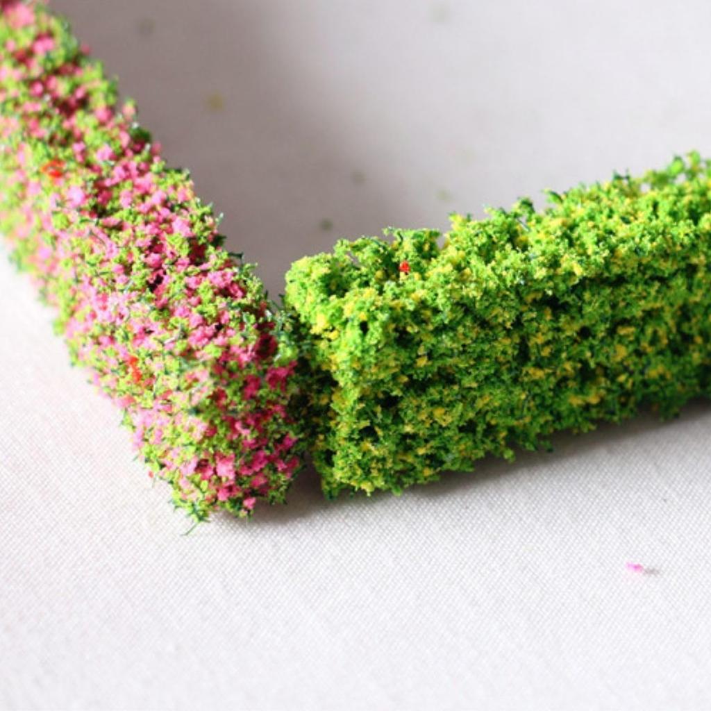 Diorama Planting Miniature Accessories Plants Landscape Grass Flowers Trees Miniature Garden Set of 12 Light Green