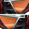 Car Microfiber Leather Interior Door Armrest Panel Cover Trim For Toyota Rav4 RAV 4 2013 2014 2015 2016 2017
