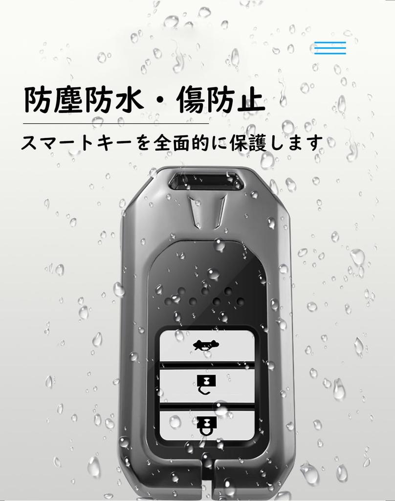 Ontto Чехол для смарт-ключа Honda, Чехол для ключа, Брелок для ключей, Алюминиевый сплав + Кожа, Подходит