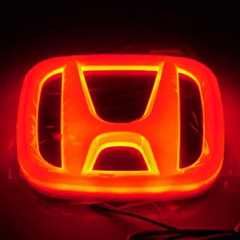 Car Front Grille LED Rear Trunk Emblem Light Badge Sticker for Honda Accord Odyssey CRV Jazz Civic CITY Crosstour Inspire Pilot ahw256