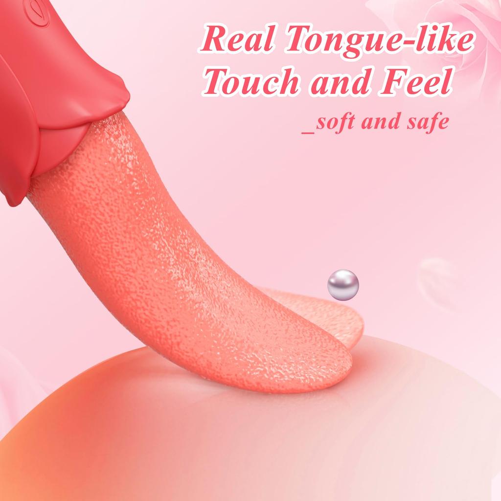 Realistic Women's Sex Toys Licking Tongue Vibrators Pleasure Mamel - Adult Toy for Female Sexual Wellbeing