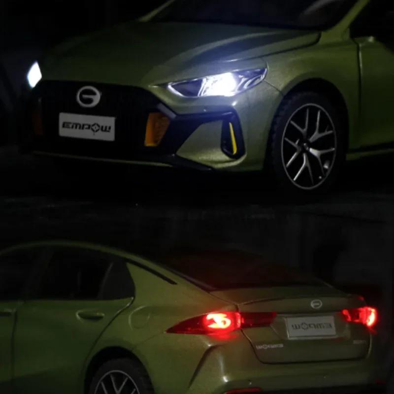 1/24 GAC Motor Trumpchi EMPOW YINGBAO сплав модель игрушечного автомобиля литые металлические литьевые звуковые и световые игрушки для детей транспортное средство