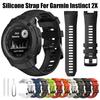 Силиконовый ремешок 26 мм без зазоров для Garmin Instinct 2X Solar - Тактическая версия Запасные аксессуары для ремешка часов