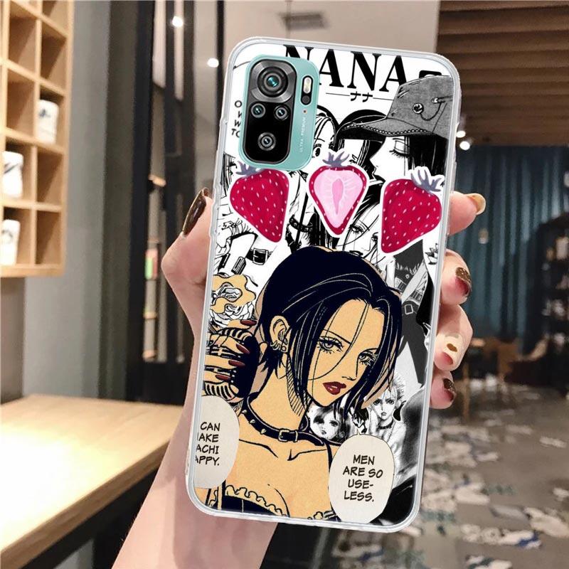 NaNa Osaki Anime Soft Phone Case For Xiaomi Redmi Note 14 14S 13 12S 12 11S 11 11E Pro Plus 11T 10S 10 9S 5G Pattern Cover Redmi