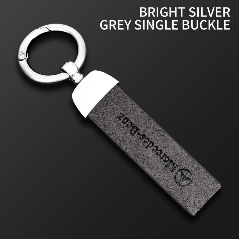 SFL1 Alloy Leather Car Remote Key Protection Cover Shell For Mercedes Benz A B C E S G Class W204 W205 W212 W213 W176 W177 GLCCLA AMG