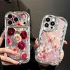 Butterfly Flowers Print Phone Case For iPhone 17 Pro Max Air 16e 16 15 14 13 Pro Max 12 11 Shockproof Luxury Plating TPU Cover
