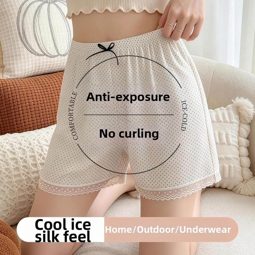 Wide Leg Sleep Shorts Soft Fabric Slip Shorts Skin-Friendly Safety Shorts Under Dresses