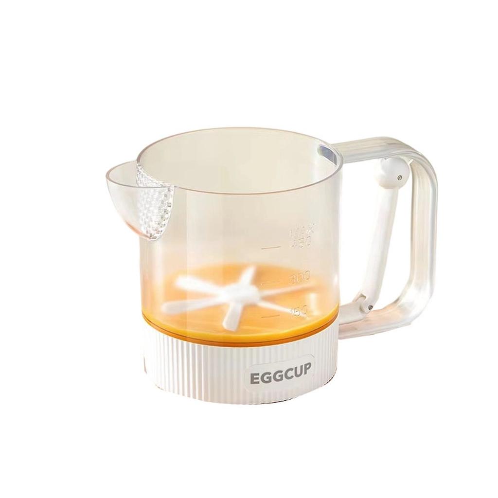 Manual Multifunctional Egg Beater Cup for Whisking Eggs Cream Foam
