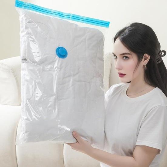 4 шт. вакуумные компрессионные мешки для одеяла, вакуумные пакеты с ручным насосом, экономящие место, компрессионные упаковочные мешки для сезонного хранения одежды и постельных принадлежностей