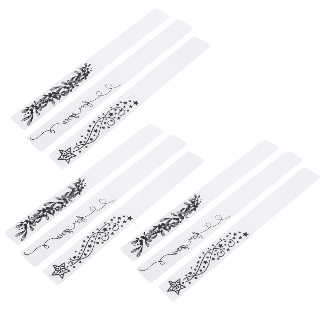 9 шт. Цветочная пластиковая папка для тиснения для самостоятельного изготовления тисненых пластин