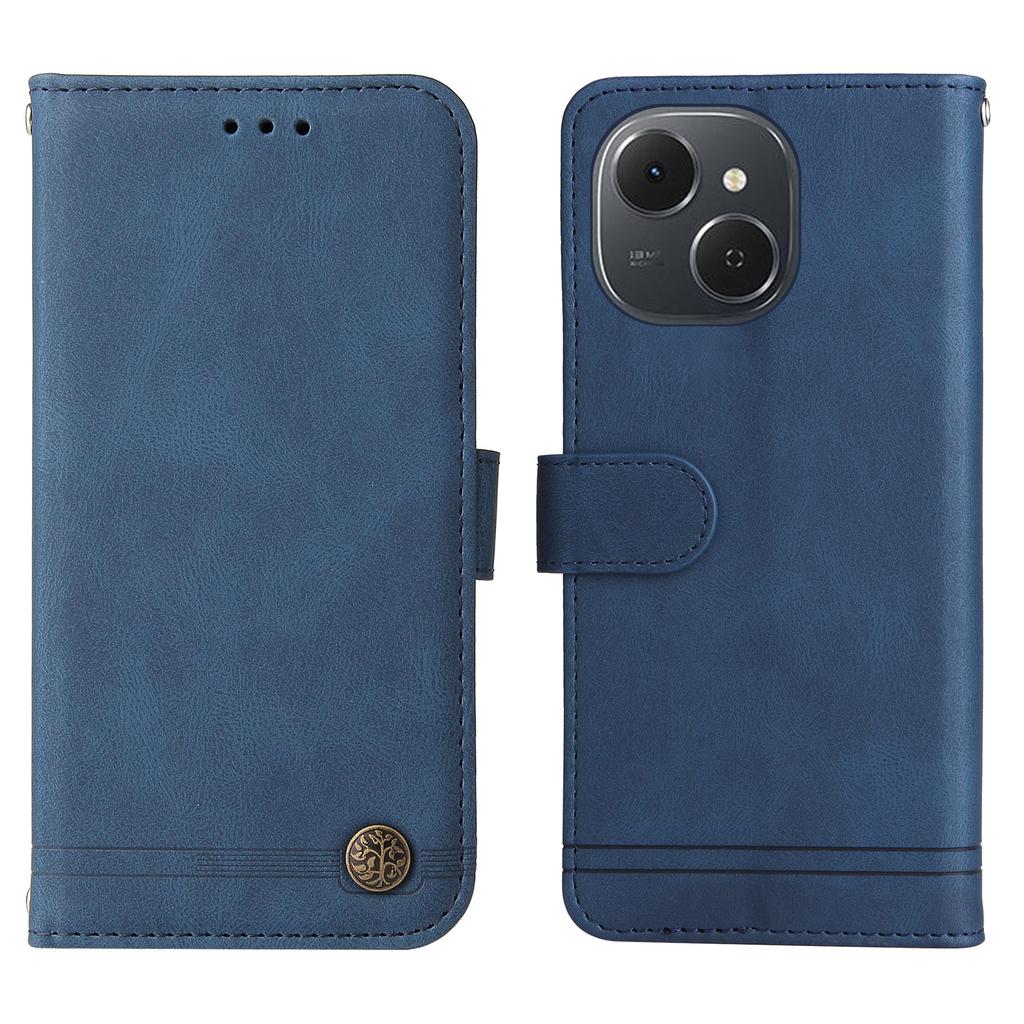 For TECNO Spark 40C Leather Wallet Cases Skin Touch Phone Cover Stand with Strap