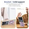Crystal Clear 360 Rotatable Metal Ring Bracket Stand Case for Samsung Galaxy Flip 8 7 6 5 4 Magnetic Shockproof Cover Premium