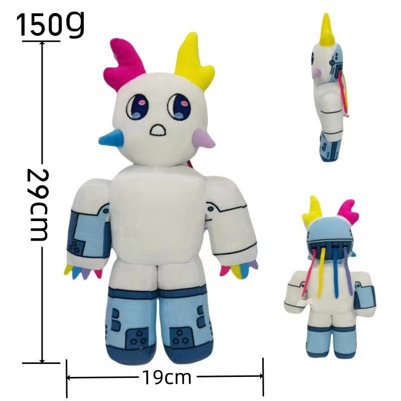 non-toxic New Game Peripherals Regretevator Gnarpy Green Cat Plush Toy White Cat Robot Doll Children's Birthday Gift