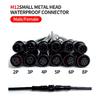 5/20Pcs M12 Metal Black Waterproof IP68 2 3 4 5 6 8Pin Male and Female LED Strip Outdoor IP68 Cable Connector 20cm Wire Plug