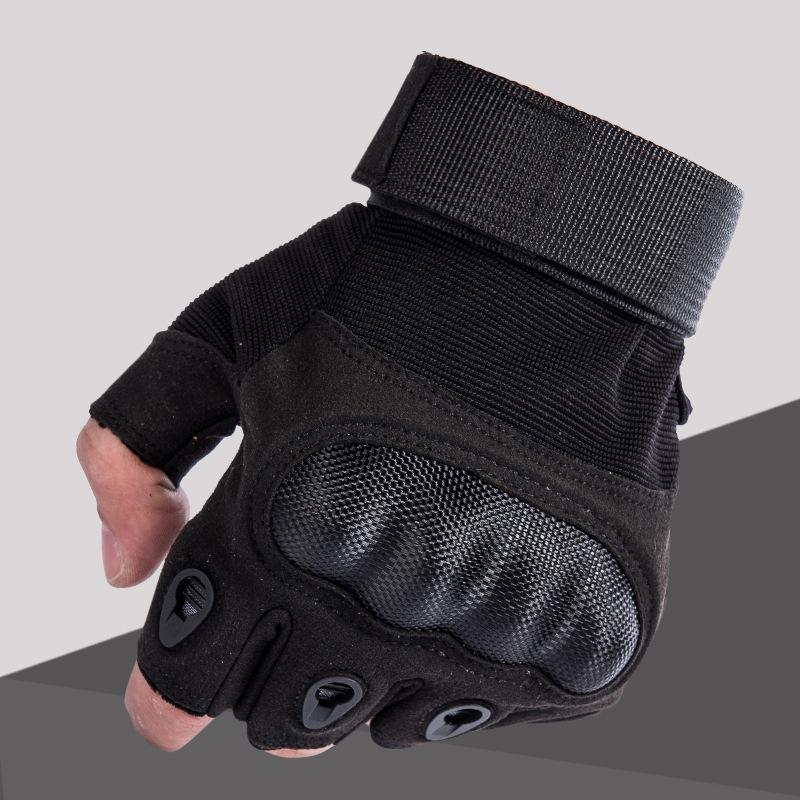 Тактические перчатки Black Hawk Half-Finger — нескользящие, износостойкие ультрафибровые перчатки для езды на велосипеде на открытом воздухе, занятий спортом и фитнесом.
