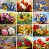 Diy Flower 5D Diamond Painting Full Round Drill Rose Resin Mosaic Diamond Embroidery Cross Stitch Kit Gift Wall Art Home Decor