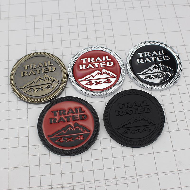 Jeep Внедорожник Compass Wrangler 4X4 Снежная Гора Металлическая Наклейка-Эмблема