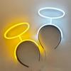 LED Neon Angel Halo Light-Up Headband for Christmas, Halloween, Concerts, Decoration, and Costumes