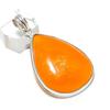 Natural Baltic Amber Gemstone 925 Sterling Silver Jewelry Pendant 2.17" l3V62