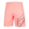 Li Ning средней талии с фирменным логотипом и буквенным принтом, дышащие прямые спортивные повседневные шорты для мужчин, оранжевые AAPT057-2-5