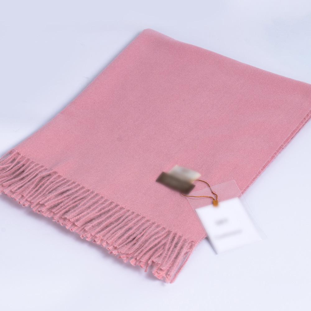 Thickened Solid Color Double Sided Imitation Cashmere Scarf Autumn and Winter Atmosphere Women's High End Versatile Men's Scarf Warm Shawl