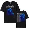 Футболка Alanis Morissette World Tour с коротким рукавом, круглым вырезом, женская, мужская, оверсайз, Y2k, стритвир, хип-хоп, унисекс, хлопковые топы